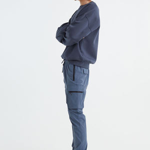 Pantalones de chándal de forro polar personalizados al por mayor, deportivos de invierno, informales, de talla grande, de lana, para correr - Product Image 4