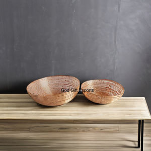 ชามเสิร์ฟผลไม้สำหรับตกแต่งบ้านหรือสำนักงานงานแต่งงานดีไซน์ลวดเหล็กขัดเงาตกแต่งทันสมัยน่ารักทำด้วยมือ - Product Image 5