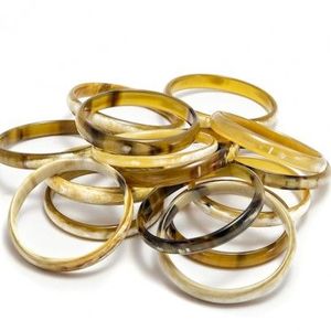 Handmade Custom Size Shinny Buffalo Horn Cuff <b>Bangle</b> Set 4 Pieces for Women's Wedding Fashion - Product Image 2