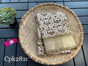 Tusser Soft Silk Sarees All Over Patola Impresión digital con borde Zari para fiestas de invierno - Product Image 4