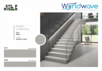 Carreaux de marche 1200x470mm Carreaux de porcelaine pour escalier 300x1200mm Escalier unique Attrayant Derniers modèles Épaisseur 12mm