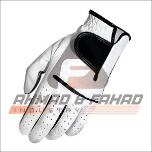 Guante de golf de cuero Cabretta personalizado diseñado por el fabricante, dedo completo, suave, pura flexibilidad, agarre antideslizante, transpirable, uso deportivo - Product Image 1