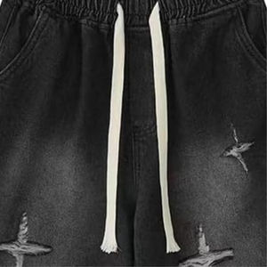 กางเกงขาสั้นผู้ชายผ้าฝ้าย100% เป็นมิตรกับสิ่งแวดล้อมผ้าเดนิมใส่สบายใส่สบายใส่สบาย - Product Image 4