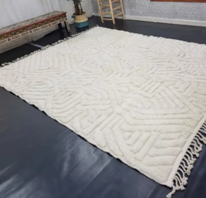 Oshak พรมขนสัตว์คุณภาพระดับพรีเมี่ยมพรมขนสัตว์ Hariz ดีไซน์หรูหราแบบจักรวรรดิ8x10พรมสีอ่อนแบบโบราณปูพื้นหรูหราครอบคลุมห้องสวดมนต์ - Product Image 1