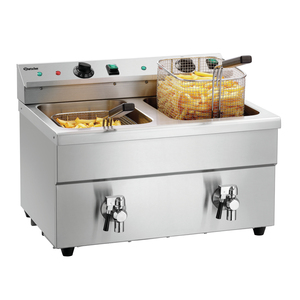 Friteuse électrique à induction 2x8L Plus haute efficacité avec fonctions d'économie d'énergie - Product Image 1