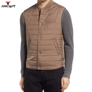 Recién llegado, chaqueta de chaleco acolchado transpirable de invierno a la moda para hombres con logotipo personalizado y personalizado - Product Image 3