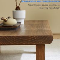 Table basse en bois de Sesham de style japonais pour salon, salle à manger et meubles de chambre à coucher pour le bureau et la maison