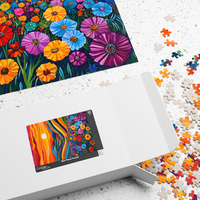 Fabricant de puzzles en bois DIY personnalisés Flower Hill |   501-1000 pièces de puzzle en papier pour la vente en gros et les cadeaux