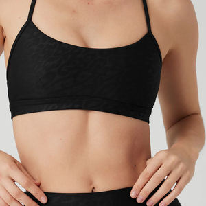 Ensemble de yoga personnalisé du meilleur fournisseur pour femmes Vêtements de fitness 2 pièces sans couture Broderie grande taille Respirant Broderie grande taille - Product Image 4