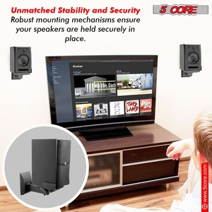 5Core Speaker Wall Mount Adjustable Swivel 15 Inch Space Bookshelf <b>Brackets</b> Pair - Product Image 3