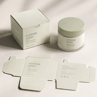 Boîte d'emballage de luxe personnalisée pliable pour crème visage – Boîtes en papier pour soins de la peau