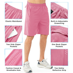 2025 Wholesale High Quality Stretch Fabric Quick Dry Athletic <b>Shorts</b> Plain Fitness Curved Hem Custom Printing Logo <b>Men</b> <b>Shorts</b> - Product Image 6