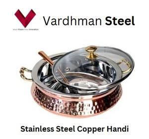 Gran demanda de venta de acero inoxidable Kadhai de cobre, su compañero de cocina definitivo, Kadhai de acero inoxidable con fondo de cobre - Product Image 4