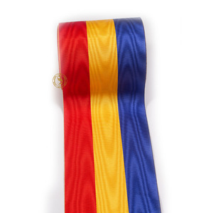 Cinta estampada ceremonial medalla ceremonial mexicana cintas de muaré - Product Image 4