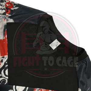 Ensemble de 2 pièces Rash Guard imprimé personnalisé avec logo, en Spandex/Nylon, manches longues, qualité supérieure, nouvelle tendance, pour homme, séchage rapide - Product Image 3