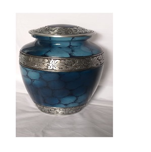 โกศตกแต่งด้วยเชิงเทียนส่งออกวัสดุอลูมิเนียมของโกศโลหะที่ทันสมัยโกศแสงชาในราคาที่ต่ำ - Product Image 4