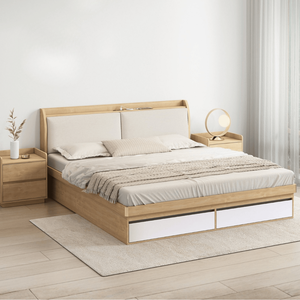 Base de Cama Moderna Minimalista Turin con Sistema de Elevación a Gas y Almacenamiento, en Tamaños King, Queen e Individual, Muebles para el Hogar con Materiales de Madera y Metal - Product Image 2