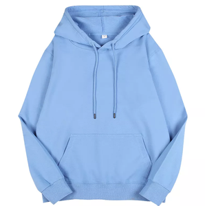 เสื้อฮู้ดผู้ชายผ้าฝ้าย 100% ทรงโอเวอร์ไซส์ ปักลายเรียบง่าย สไตล์ลำลอง สตรีทแวร์ สำหรับฤดูใบไม้ร่วงและฤดูหนาว สวมใส่สบาย - Product Image 2