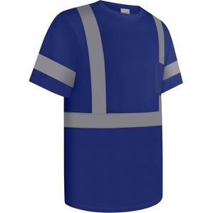 Camisetas de Seguridad Reflectantes de Alta Visibilidad, Cuello Redondo, 100% Algodón, Tela Oxford, Manga Corta, Diseño Flash, Transpirables - Product Image 4