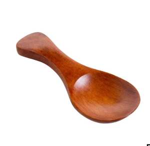 Cuchara de sopa de madera de estilo Cucharas de ramen de fideos Logotipo personalizado Cuchara de sopa curvada Cucharones de madera para la venta - Product Image 3