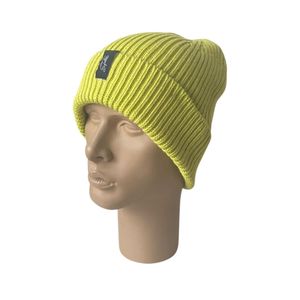 Gorro de esquí holgado acrílico tejido personalizado gorro de calavera de pescador de invierno bordado 3D Logotipo de etiqueta tejida privada azul cielo para viajes - Product Image 6