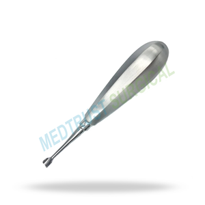 Élévateur dentaire chirurgical à pointe d'aile de 8 mm, grande poignée 505, pour extraction dentaire et élévation radiculaire - Product Image 4