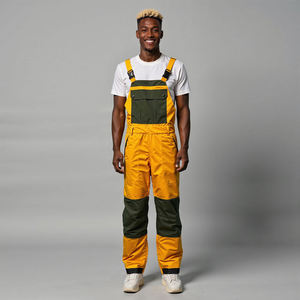 Waterproof Men's Ski Bib Pants Windproof Snowboard Trousers Breathable Outdoor <b>Winter</b> Sports <b>Overalls</b> Insulated Cargo Snow Pants - Product Image 4