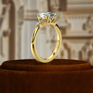 Anillo de Diamante Asscher de 1 Quilate, Certificado IGI, Anillo de Diamante de Oro Blanco de 14 Quilates, Anillo de Compromiso con Diamante Cultivado en Laboratorio, el Mejor Regalo para una Persona Especial - Product Image 6