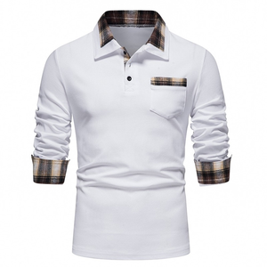 100% algodón de manga corta para hombre para Polo sublimado de secado rápido ropa de Golf Formal lisa de manga corta para Polos - Product Image 5