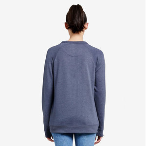 Sweat-shirt à col rond léger et doux en gros, sweat-shirt en molleton français, sweat-shirt à manches raglan doux, sweat-shirt à manches longues en éponge - Product Image 3