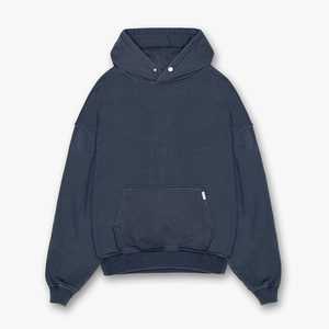 Sweat-shirts à capuche pour hommes en gros, impression de logo personnalisée, hiver, numériques, surdimensionnés, en molleton de coton lourd, à capuche - Product Image 2