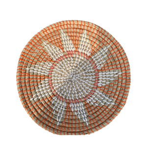 Ecológico Handwicker Floral redondo Seagrass decoración colgante de pared hermosa decoración del hogar en la fábrica de Vietnam - Product Image 1