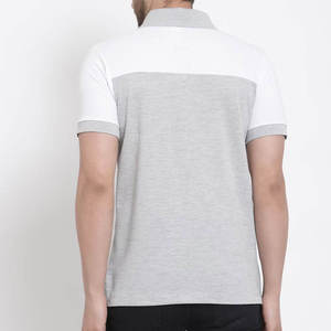 Maillot respirant pour homme, nouveau design, en polyester/coton de haute qualité, séchage rapide, anti-plis, manches courtes, couleur unie - Product Image 3