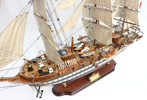 Amerigo Vespucci modelo de barco alto pintado a mano resina de madera resistencia decoración náutica regalo hogar caja de cedro amor hecho Vietnam GIA - Product Image 3