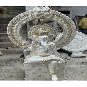 Bansi Ganesha ฟิวชั่นแบบใหม่สำหรับตกแต่งทางเข้างานแต่งงานการตกแต่งทางเข้าแบบดั้งเดิมด้วยรูปปั้นพระพิฆเนศสำหรับตกแต่งงานแต่งงาน - Product Image 1