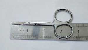 Ciseaux à cuticules Pro finition vernis pointe pointue en acier inoxydable manucure ongles ciseaux à cuticules pour la beauté avec emballage personnalisé - Product Image 6