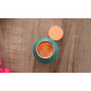 Modern 900 ML Pure Copper Vacuum <b>Bottle</b> with Lacquer Coated Silk Finish Designed for Travel - Product Image 4