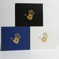 Boîte d'expédition en kraft bleu de luxe personnalisée avec fermeture magnétique, emballage pliable pour cadeaux, logo estampé à chaud
