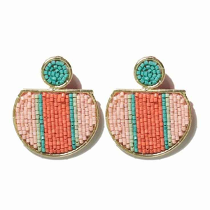 Boucles d'oreilles en perles faites à la main de qualité supérieure pour femmes bijoux de mode disponibles au prix de gros pour l'exportation - Product Image 2