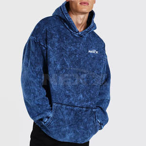 Vente en gros de sweats à capuche délavés à l'acide avec logo personnalisable pour hommes hiver sweat à capuche teint en couleur à bas prix - Product Image 1