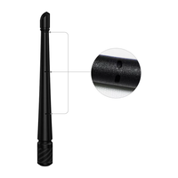 Amplificador inalámbrico de doble frecuencia de largo alcance, poste aéreo Hf corto, antena de Radio de coche con luz Led automática