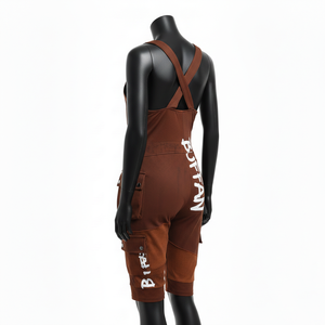Traje de Baño para Mujer, 240 GSM, Poliéster Premium con Spandex Elástico, Color Marrón Cacao, Panel en Contraste, Logotipo Estampado - Product Image 5