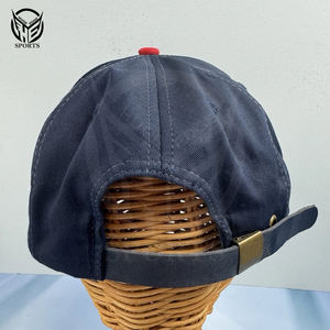 Gorra de béisbol vintage de 100% algodón con 6 paneles y logotipo personalizado bordado - Product Image 5