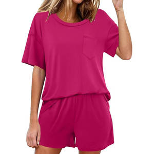 Conjunto Corto para Mujer, Personalizable con Logotipo, Manga Corta, Estampado Deportivo, Venta al Por Mayor 2026 - Product Image 1