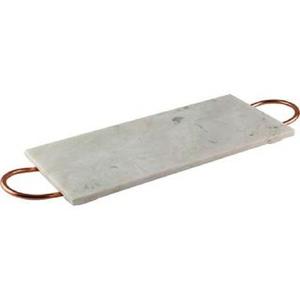 Décoration de Table luxueuse plateau ovale en marbre vaisselle de qualité supérieure plateau de serveur de nourriture en gros déjeuner à la maison plateau de nourriture et de dessert - Product Image 4