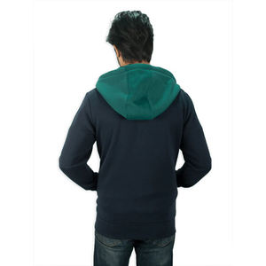 Sudadera con capucha personalizada para hombre Soft Fleece Colorblock Hoodie para Streetwear y ropa deportiva Servicio OEM disponible - Product Image 5