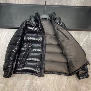 Stand-up Collar Warm Thick Fashion High Quality Winter Puffer Shiny <b>Jacket</b> for Men - Product Image 5