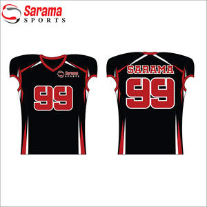 Venta al por mayor 100% poliéster fútbol americano uniforme Jerseys precio barato jóvenes conjuntos con sublimación número patrón - Product Image 2