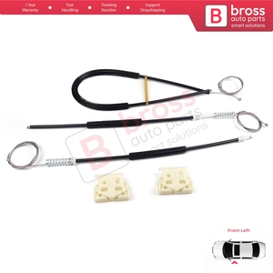 Juego de reparación de regulador de ventanilla eléctrica BWR818 delantero izquierdo para C4 Picasso MK1 UD Grand UA 2006-2013 MPV 9221CV Bross Auto Parts - Product Image 4