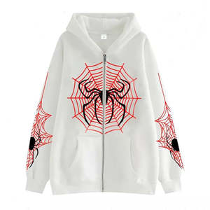 Impression de LOGO personnalisée 100% coton coréen loisirs français éponge décontracté poids lourd fermeture éclair sport à capuche unisexe - Product Image 6